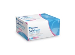 Medicom&trade;&nbsp;SafeBasics True Fit&trade; Thin Nitrile Medical Examination Gloves with Textured Fingertips